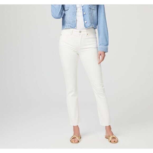 New PAIGE Size 31 Cindy - Tonal Ecru Double Back Belt Loop off-white **Stain** - Picture 1 of 14